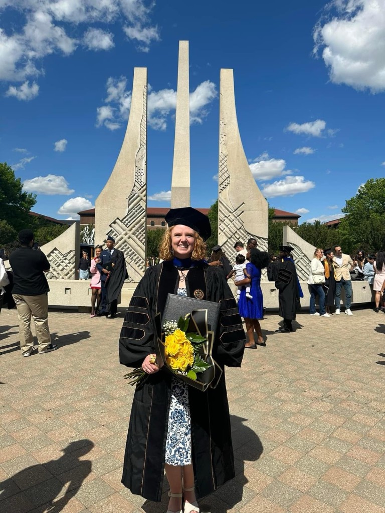 Alexis Hoerter at Purdue graduation